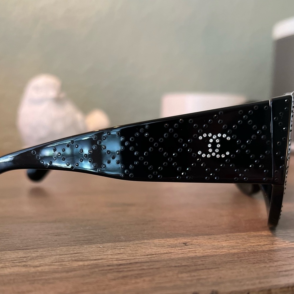 Chanel black sunglasses with strass (crystals)DOES NOT INCLUDE ORIGINAL BOX/CASE